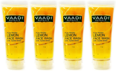 

Vaadi Herbals Honey Lemon Face Wash with Jojoba Beads - Pack of 4 Face Wash(60 ml)