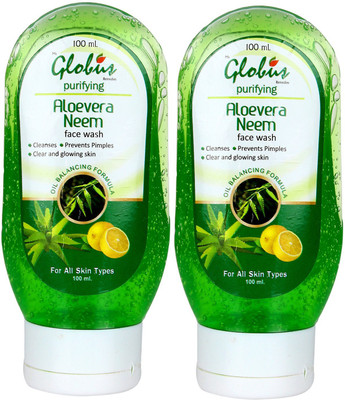 Globus ALOE VERA & NEEM TULSI Face Wash Pack of 2 Face Wash(200 ml)