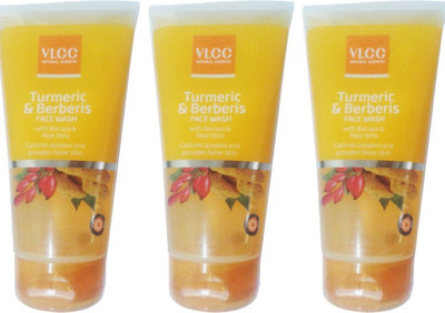 

VLCC Turmeric & Berberis With Bacopa & Aloe Vera Face Wash Pack of 3 Face Wash(450 ml)