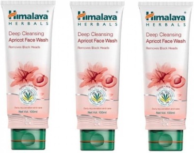 HIMALAYA Deep Cleansing Apricot (Pack of 3) Face Wash(300 ml)