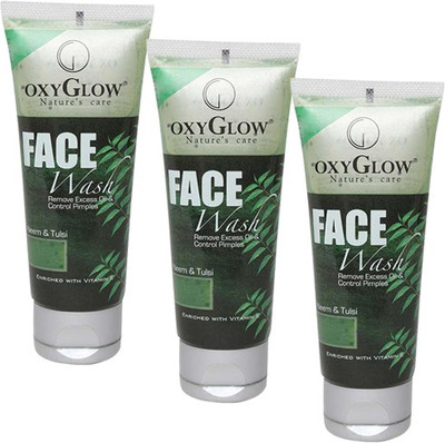 

Oxyglow Neem & Tulsi Pack of 3 Face Wash(300 ml)