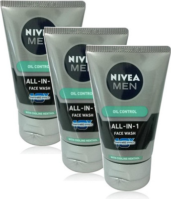 

Nivea Men All in 1 Oil Control Pack of 3 Face Wash(150 g)
