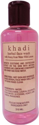 Flipkart - Khadi Herbal Honey Rose water with Lemon  Face Wash(210 ml)