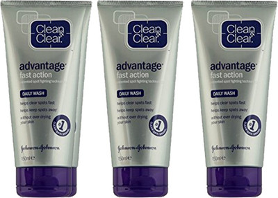 

Clean & Clear Advantage fast action_set of 3 Face Wash(450 ml)