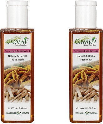 

Greenviv Natural Turmeric & Sandalwood Face Wash(200 ml)