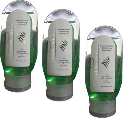 

Vedic Line neem & Brahmi Disnfecting Pack of 3 Face Wash(360 ml)