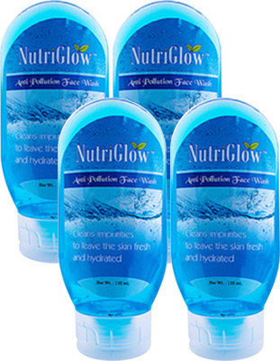NutriGlow Pollution Control FaceWash 135ml (Pack Of 4 ) Face Wash(135 ml)