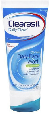 

Clearasil Daily Clear Acne Treatment Face Wash for Sensitive Skin, 6.5 Ounce (Pack of 2) Face Wash(82 ml)