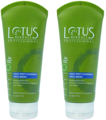 Lotus Professional Phyto Rx Daily Deep Cleansing  Pack of 2 Face Wash(160 ml)