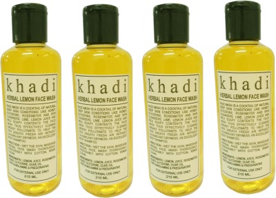 Flipkart - Khadi Herbal Lemon face wash Face Wash(840 ml)