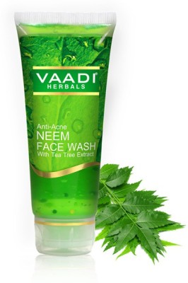 VAADI HERBALS Value Pack of Anti Acne Neem  with Tea Tree Extract, 4 x 60ml Face Wash(240 ml)