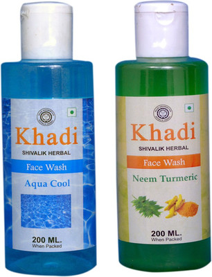 

Khadi Shivalik Aqua cool and Neem Turmeric Face Wash(400 ml)