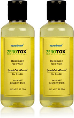 

Healthbuddy Zerotox Handmade Sandal & Almond, 2 Packs Face Wash(420 ml)