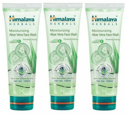 

Himalaya Moisturizing Aloe Vera - (Pack of 3) Face Wash(300 ml)
