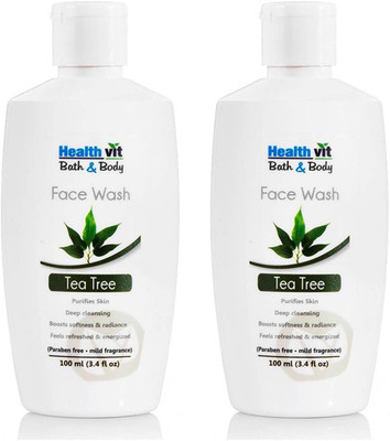 

HealthVit Tea Tree pack of 2 Face Wash(100 ml)
