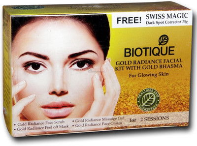 12% OFF on BIOTIQUE Gold Radiance Facial Kit With Gold Bhasma For Glowing Skin(4 x 15 g) 12% OFF on BIOTIQUE Gold Radiance Facial Kit With Gold Bhasma For Glowing Skin(4 x 15 g)