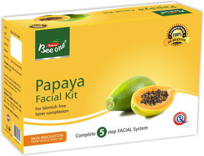 

Bee-One PAPAYA FACIAL KIT (party pack 2 time use) 80 g(Set of 5)