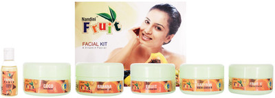 

Nandini Fruit Facial Kit 1125 g(Set of 6)