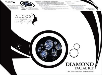 

Alcos Diamond Facial Kit skin lightening and skin radiance 550 g(Set of 7)