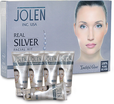 

Jolen Real Silver Facial Kit - (Tube) 250 ml(Set of 5)