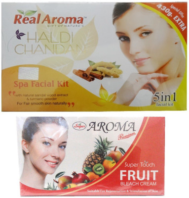 

Real Aroma Haldi Chandan Facial Kit 740 g(Set of 5)