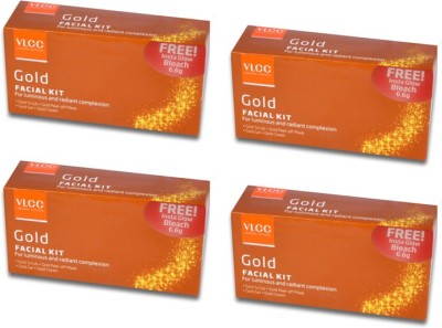 VLCC Gold Facial Kit Pack of 4(4 x 46.5 g)