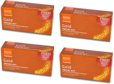 

VLCC Gold Facial Kit Pack of 4 186 g(Set of 4)