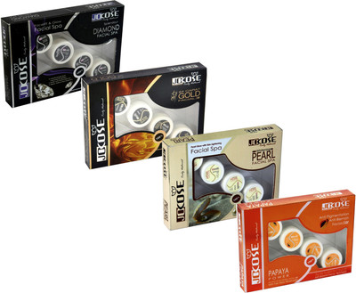 

Jocose Facial Kit Combo : Diamond , Gold, Pearl & Papaya Facial 220 ml(Set of 4)