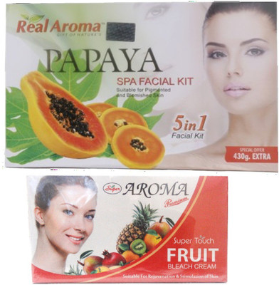 

Real Aroma Anti Pigmentation & Blemished Skin Facial Kit 740 g(Set of 5)