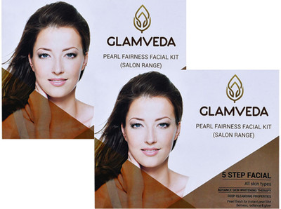 

Glamveda Pearl Fairness Facial Kit Super Saver Pack Of 2 1000 g(Set of 2)