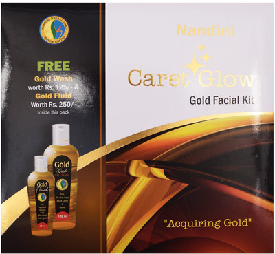 

Nandini Herbal Care Nandini Caret Glow Gold Facial Kit, 300g + 140ml 440(Set of 6)