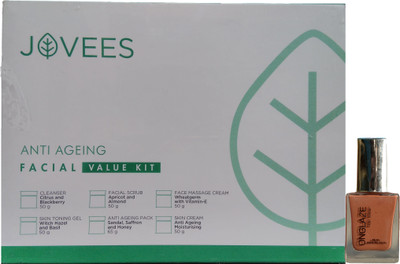 

Jovees ANTI AGEING FACIAL VALUE KIT WITH ONGLAZE NAIL POLISH FREE 315 g(Set of 6)