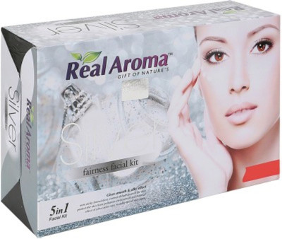 

Real Aroma Silver Fairness Facial Kit 740 g(Set of 5)