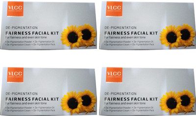

VLCC Depigmentation fairness facial kit 160 g(Set of 4)