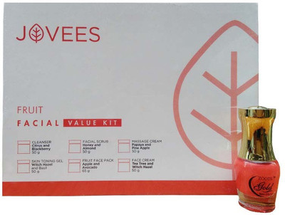 

Jovees FRUIT FACIAL VALUE KIT WITH ZOOTS NAIL PLOISH FREE 315 g(Set of 7)