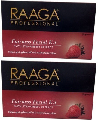 

Raaga Professional Fairness Facial Kit with Strawberry Extract 43 g(Set of 7)