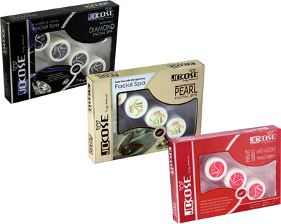 

Jocose Facial Kit Combo : Diamond , Pearl & Fruit Facial 165 ml(Set of 3)