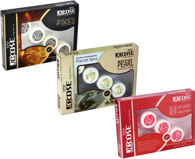 

Jocose 3in1 Whitening Kit incudes Gold, Pearl & Fruit Facial kits 165 g(Set of 3)