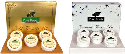 

Pure Roots Gold and Diamond facial 200 g(Set of 2)