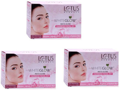 

Lotus White Glow Insta Fairness Facial Kit 120 g(Set of 3)