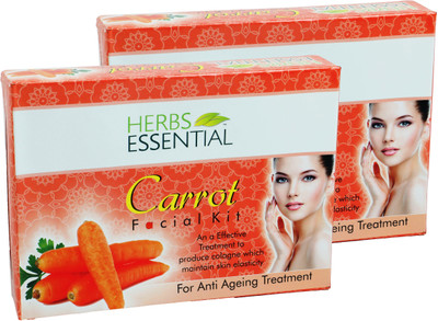 

Herbs Essential Carrot Facial Kit (Pack of 2) 210 g(Set of 2)