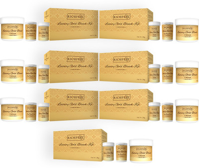 

Richfeel Luxury Gold Bleach Kit 28 g (Pack Of 7) 196 g