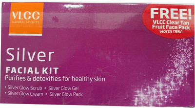 

VLCC Silver Single Facial Kit 46.6 g(Set of 4)
