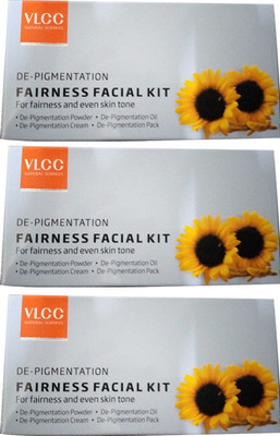 

VLCC Depigmentation fairness facial kit 120 g(Set of 3)