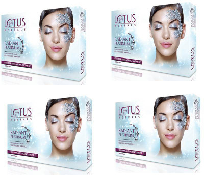 

Lotus Radiant Platinum Cellular Anti-Ageing Facial Kit (((37g*4))) 148 g(Set of 4)