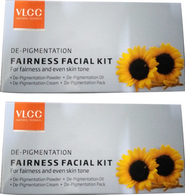 

VLCC Depigmentation fairness facial kit Pack Of 2 80 g(Set of 4)