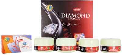 

Nandini Diamond Facial Kit 245 g(Set of 5)