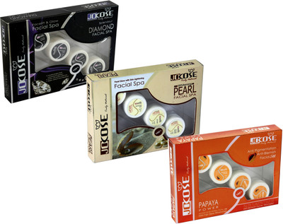 

Jocose 3in1 Whitening Kit incudes Diamond, Pearl & Papaya Facial Kits 165 ml(Set of 3)