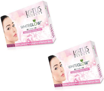 

Lotus White Glow Insta Fairness Facial Kit (( 40g*2 )) 80 g(Set of 2)