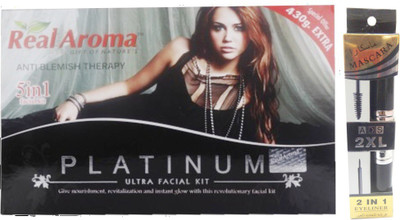 

Real Aroma Platinum Ultra Facial Kit 740 g(Set of 5)